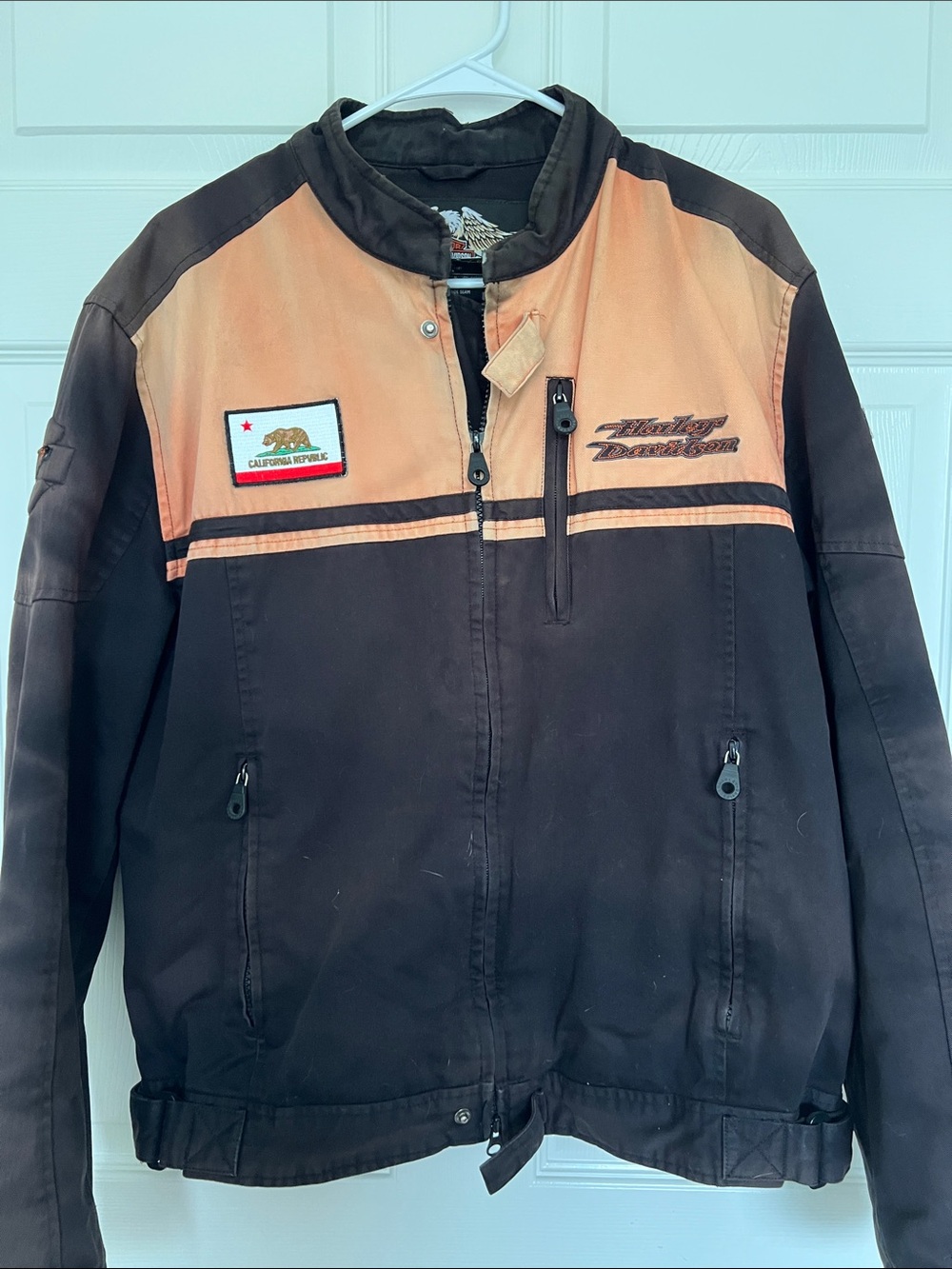 Harley-Davidson Black and Tan Men's Jacket